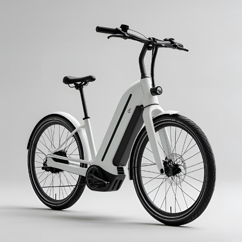 VoltRoam White Step-Through E-Bike
